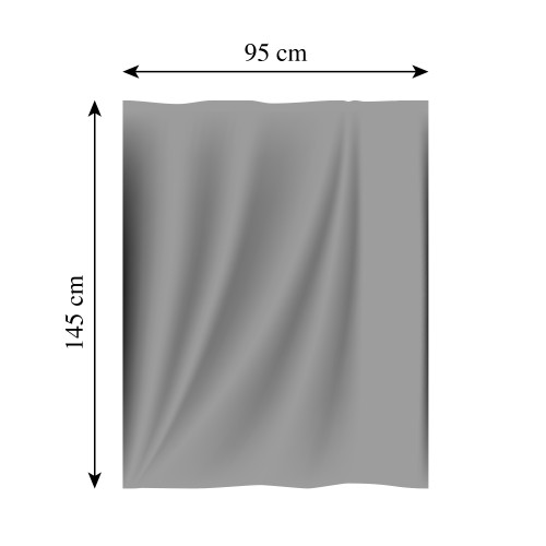Serviette en microfibre 95x145 cm - Serviette ultra absorbante et légère pour la maison et la salle de sport