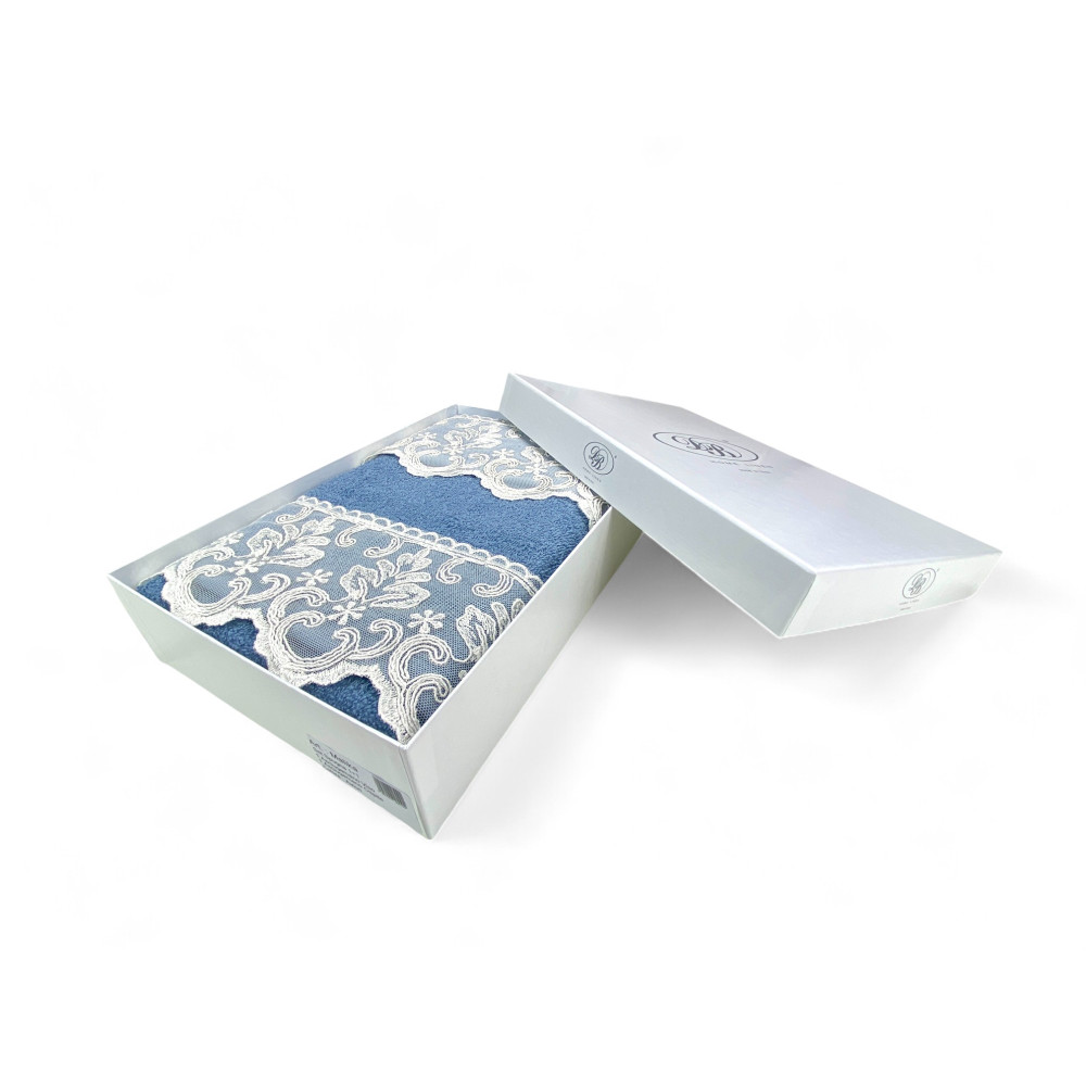 Malika Avio Makramee Spitze Handtuch Set, Made in Italy, elegantes Geschenk