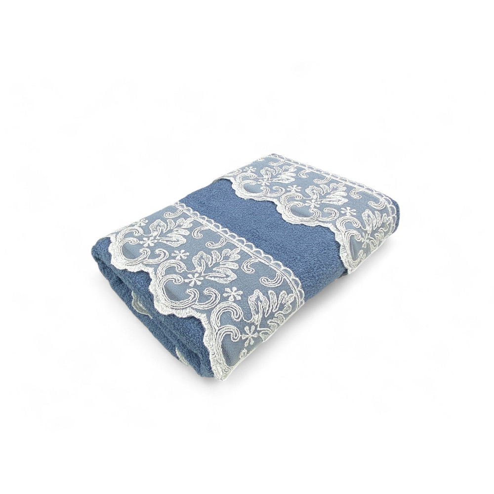 Malika Avio Macramé Lace Towel Set, Made in Italy, Elegant Gift