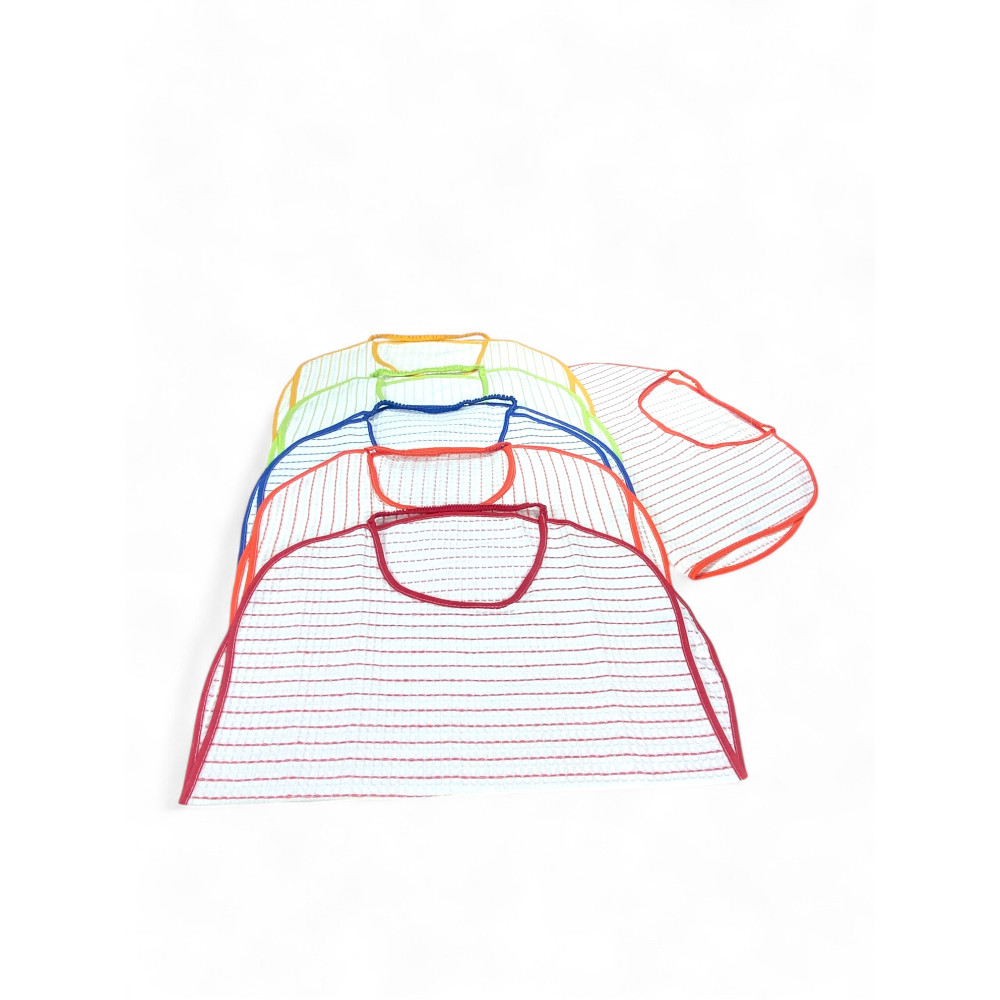 Bavaglio per Adulti con Elastico Misura Maxi 47x63 cm| Set 6 Pezzi in Cotone Nido d'Ape