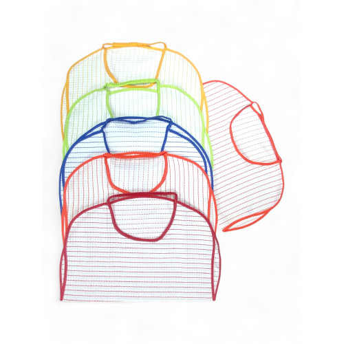 Bavaglio per Adulti con Elastico Misura Maxi 47x63 cm| Set 6 Pezzi in Cotone Nido d'Ape