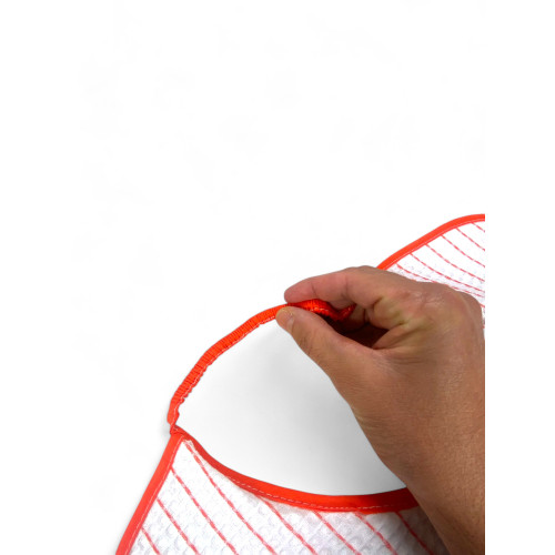 Bavaglio per Adulti con Elastico Misura Maxi 47x63 cm| Set 6 Pezzi in Cotone Nido d'Ape