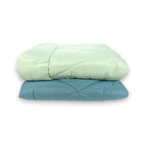Edredón doble CaldoSogno doble cara verde 300 gr/m²