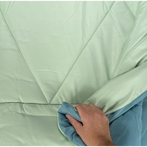 Couette double CaldoSogno double face vert 300 gr/m²