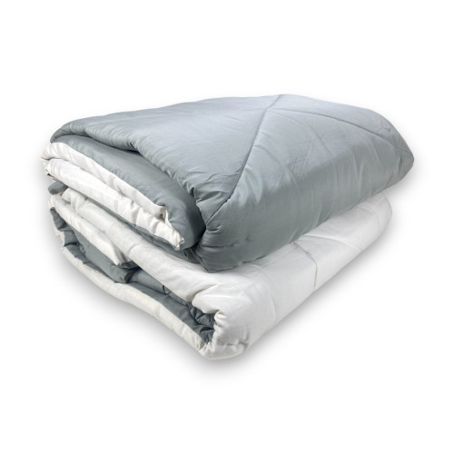 Couette grise double face CaldoSogno 300 gr/m²