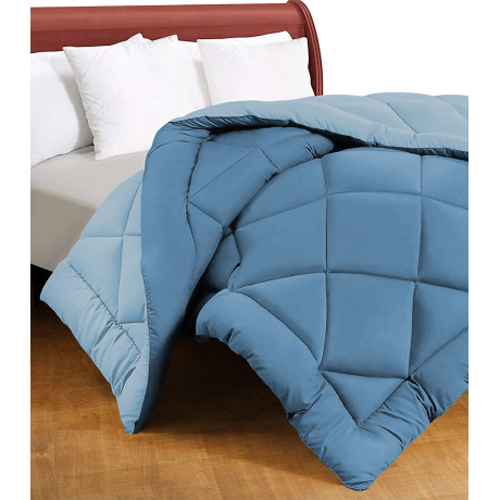 CaldoSogno double-sided blue double duvet 300 gr/sqm