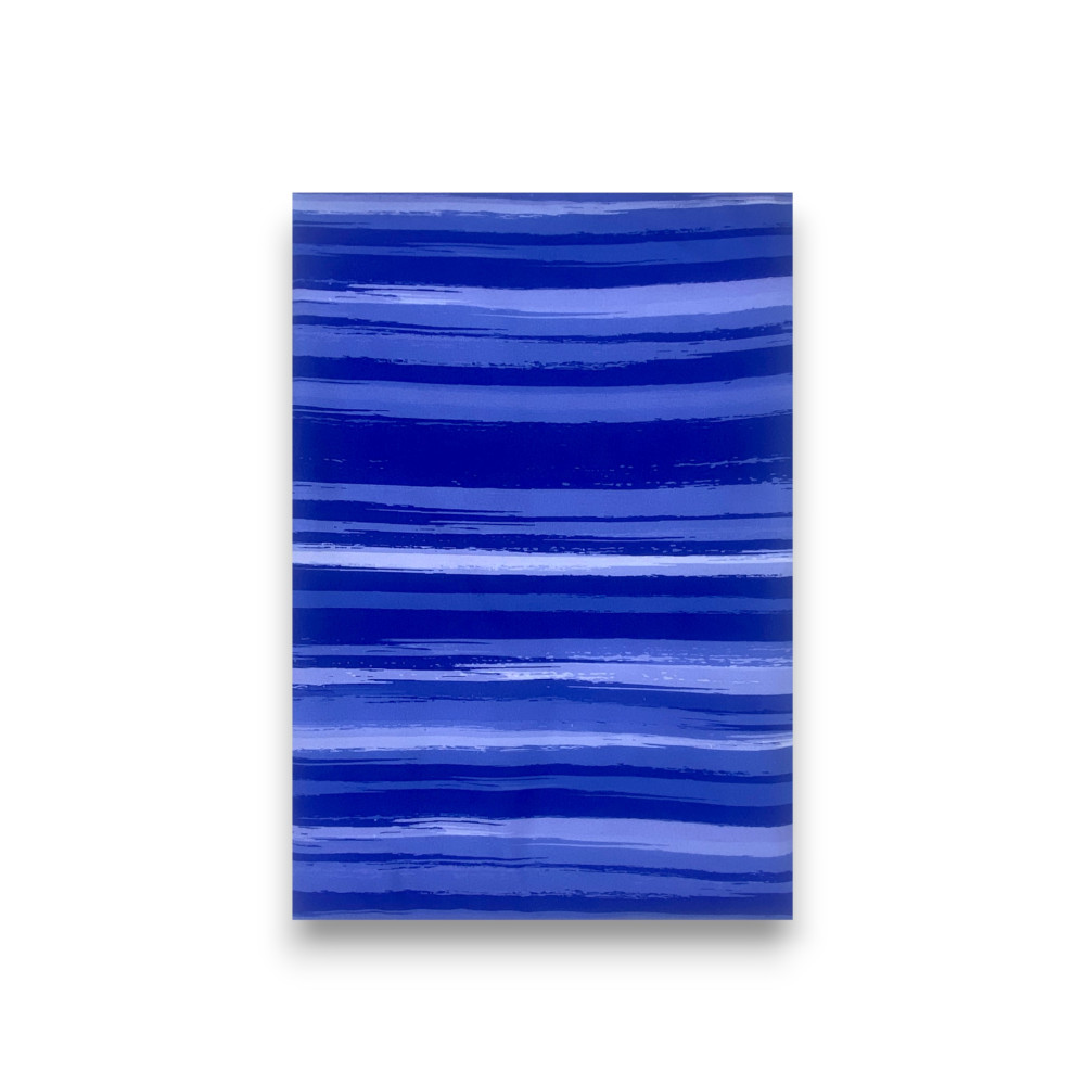 STRIPE Blauer Bettbezug aus Mikrofaser Made in Italy - 3 Größen verfügbar