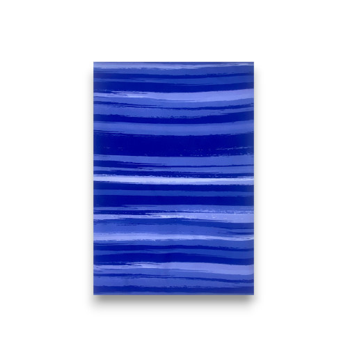 STRIPE Housse de couette bleue en microfibre Made in Italy - 3 tailles disponibles