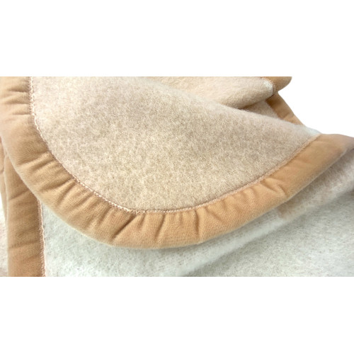 Coperta "Flower" in Pura Lana - Morbida e Calda, Design Classico - Made in Italy