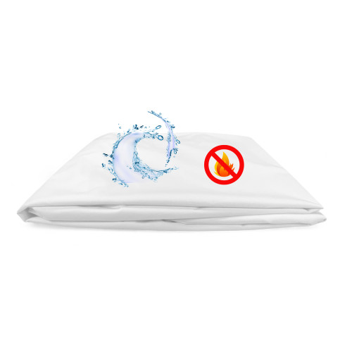 Housse de matelas ignifuge imperméable « FUEGO » Classe 1 - Fabriqué en Italie