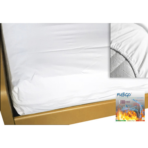 Waterproof Fireproof Mattress Cover "FUEGO" Class 1 - Made in Italy