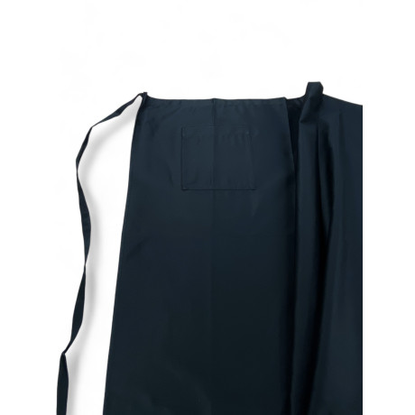 Black Barman Long Apron with Pocket - Made in Italy 2