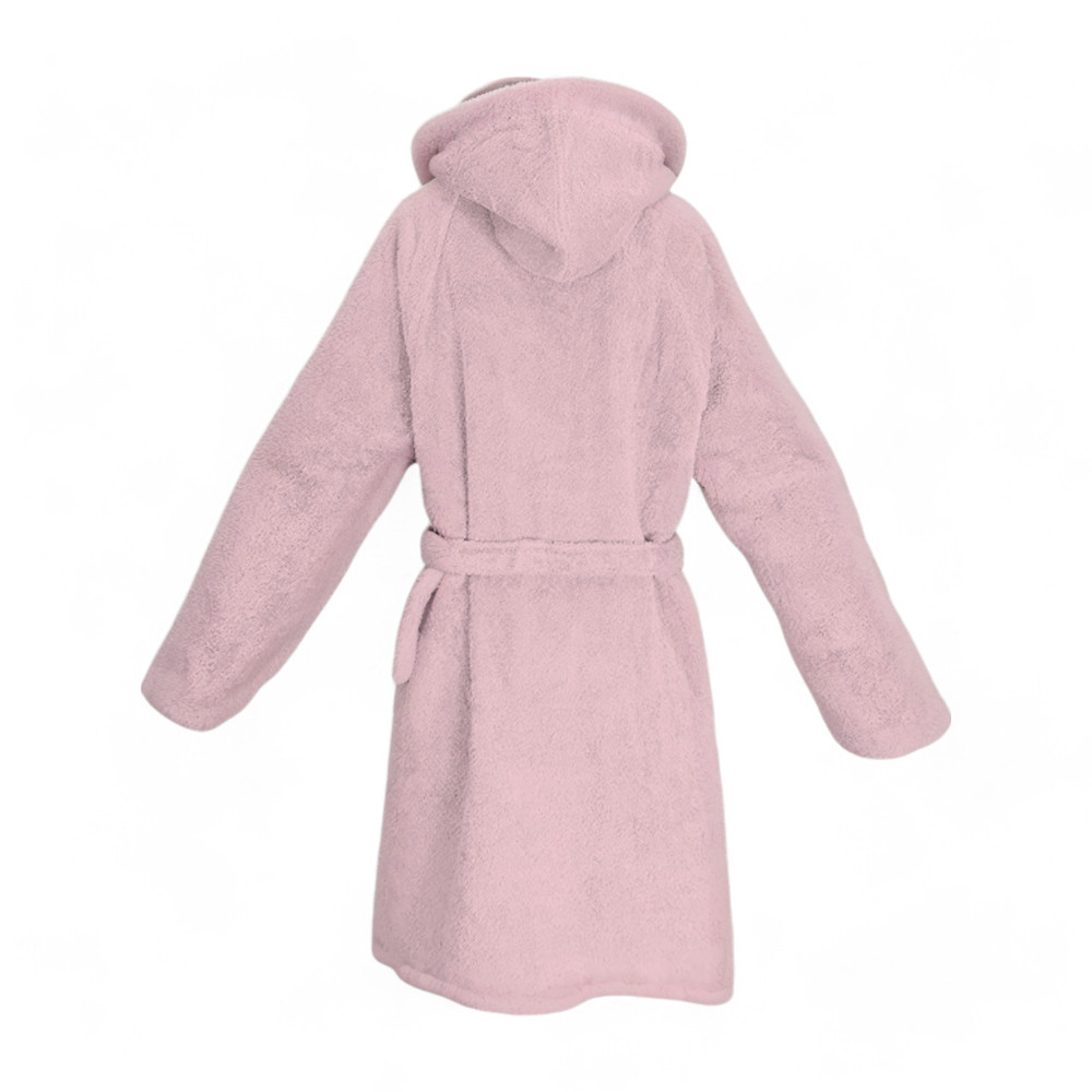 Light Pink Hi Tech Terry Bathrobe for Children - 400 gr/sqm
