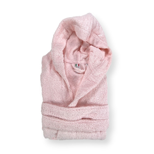 Albornoz de felpa Hi Tech rosa claro para niños - 400 gr/m²