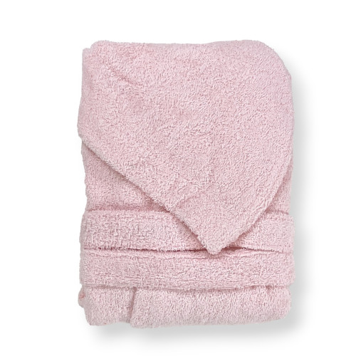 Accappatoio Rosa Chiaro Hi Tech in Spugna per Bambini - 400 gr/mq