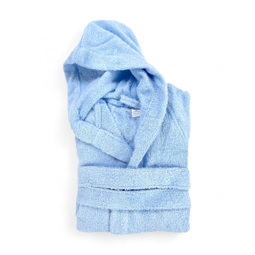 Albornoz HI Tech Azul Claro en Tela de Rizo para Niños - 400 gr/m²