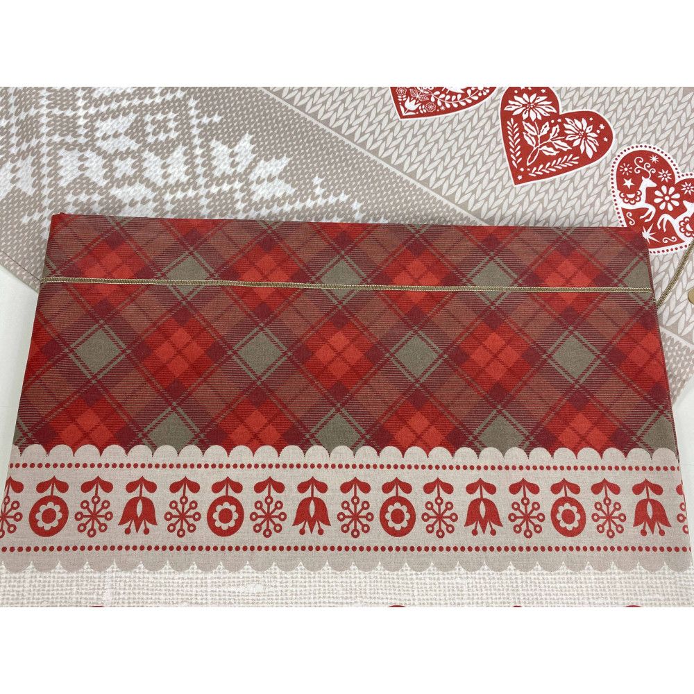 SET sheet TYROLEAN dis. Pure cotton half-barn Made in Italy