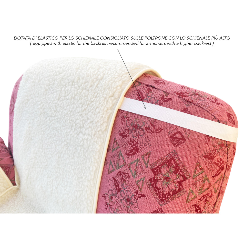 Funda de sillón de pura lana merino hecha a mano Made in Italy - Comodidad y calidez ideales, regalo perfecto para abuelos y pap
