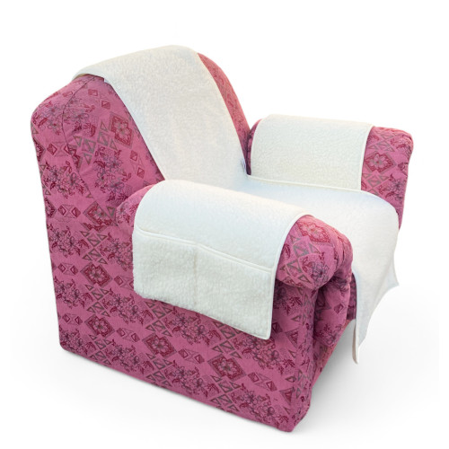 Funda de sillón de pura lana merino hecha a mano Made in Italy - Comodidad y calidez ideales, regalo perfecto para abuelos y pap