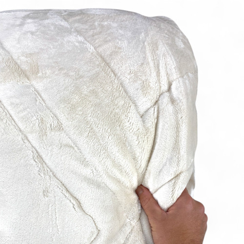 Couette double en fausse fourrure Dubaï, couette d’hiver effet plume, velours doux, 260x260 cm