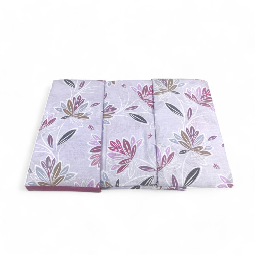 Juego de cama doble de puro algodón "Elly" diseño moderno rosa