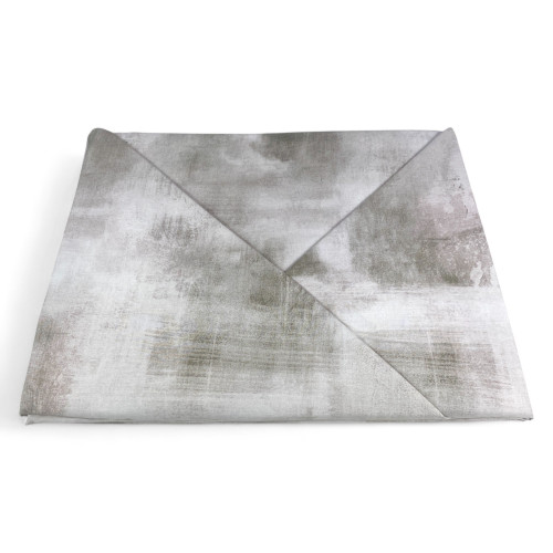 Copripiumino in Cotone Tempo di Dormire Beige Made in Italy, Design Astratto
