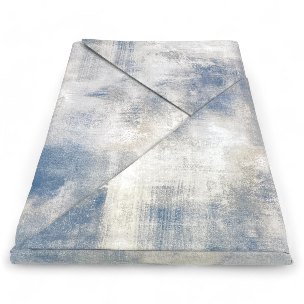 Ice Grey Cotton Duvet Cover Ice Grey Made in Italy, Abstract Design