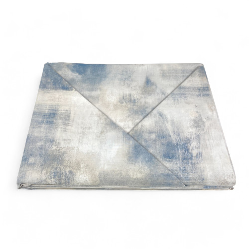 Ice Grey Cotton Duvet Cover Ice Grey Made in Italy, Abstract Design