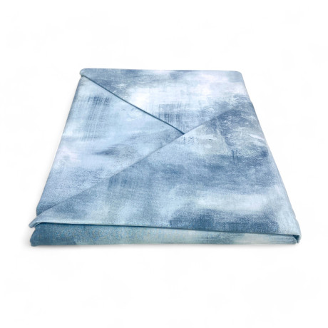 Copripiumino in Cotone Tempo di Dormire Azzurro Made in Italy, Design Astratto 2