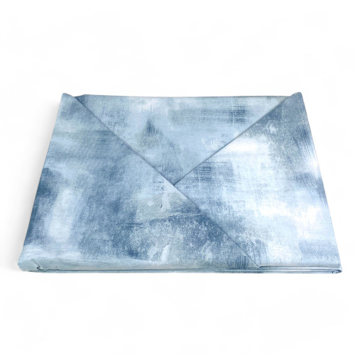 Light Blue Sleep Time Cotton Duvet Cover Made in Italy, Abstract Design