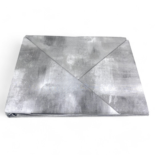 Copripiumino in Cotone Tempo di Dormire Grigio Made in Italy, Design Astratto