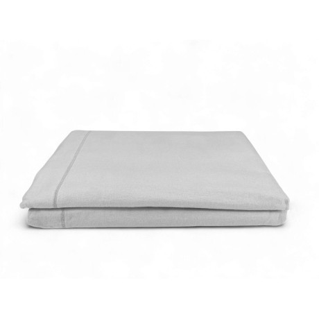 Grey flannel top sheet without corners | Made in Italy 2