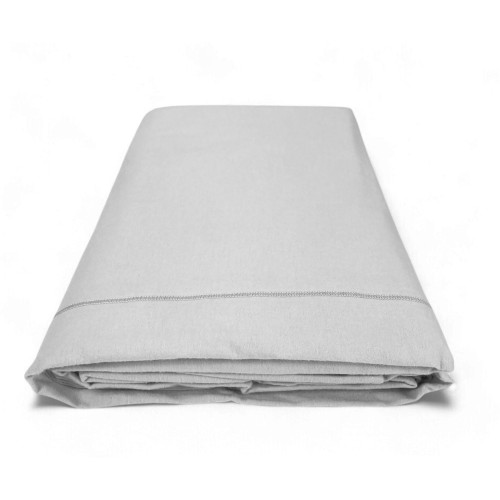 Grey flannel top sheet without corners | Made in Italy