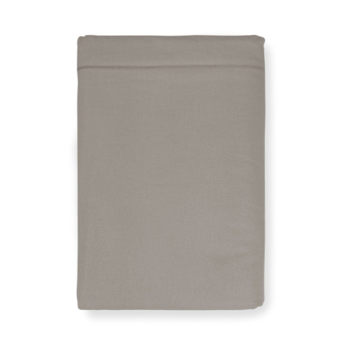 Taupe Eckloses Flanell-Oberblatt | Hergestellt in Italien