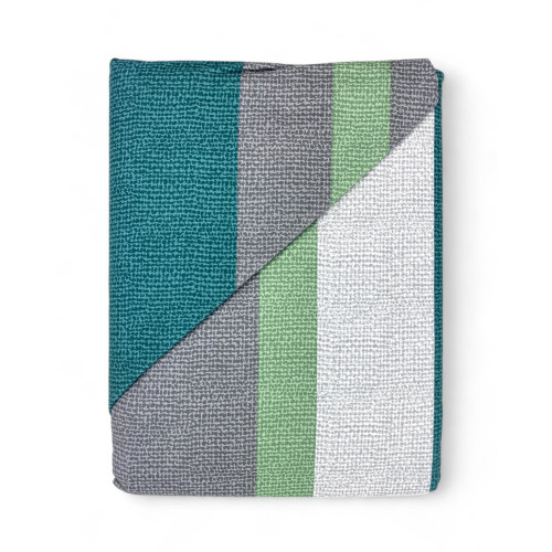 Flannel Double Duvet Cover 250x200 cm "Sleeping Time" - Green Fern