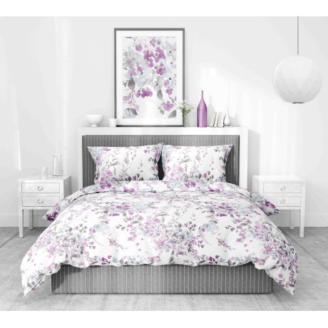 Copripiumino Matrimoniale Flanella 250x200 cm "Tempo di Dormire" - Fiore Dipinto