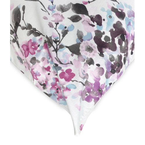 Flannel Double Duvet Cover 250x200 cm "Sleeping Time" - Painted Flower