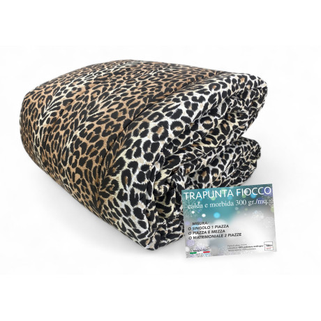 Couette Léopard d’Hiver 300gr/m², Fabriqué en Italie