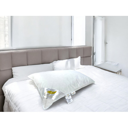 Cojín de Cama Doble en Plumón de Ganso 50x80 cm | Ergonómico e hipoalergénico
