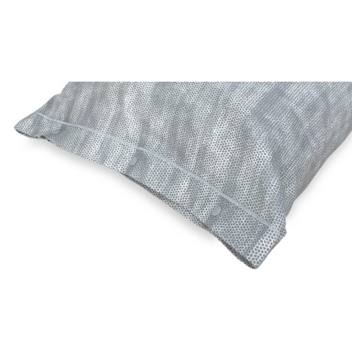 Grau Jungen Flanell Doppelbettbezug 250x200 | Hergestellt in Italien