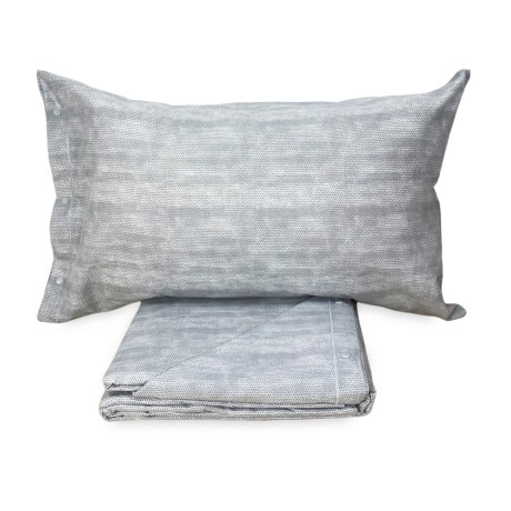 Grau Jungen Flanell Doppelbettbezug 250x200 | Hergestellt in Italien 2