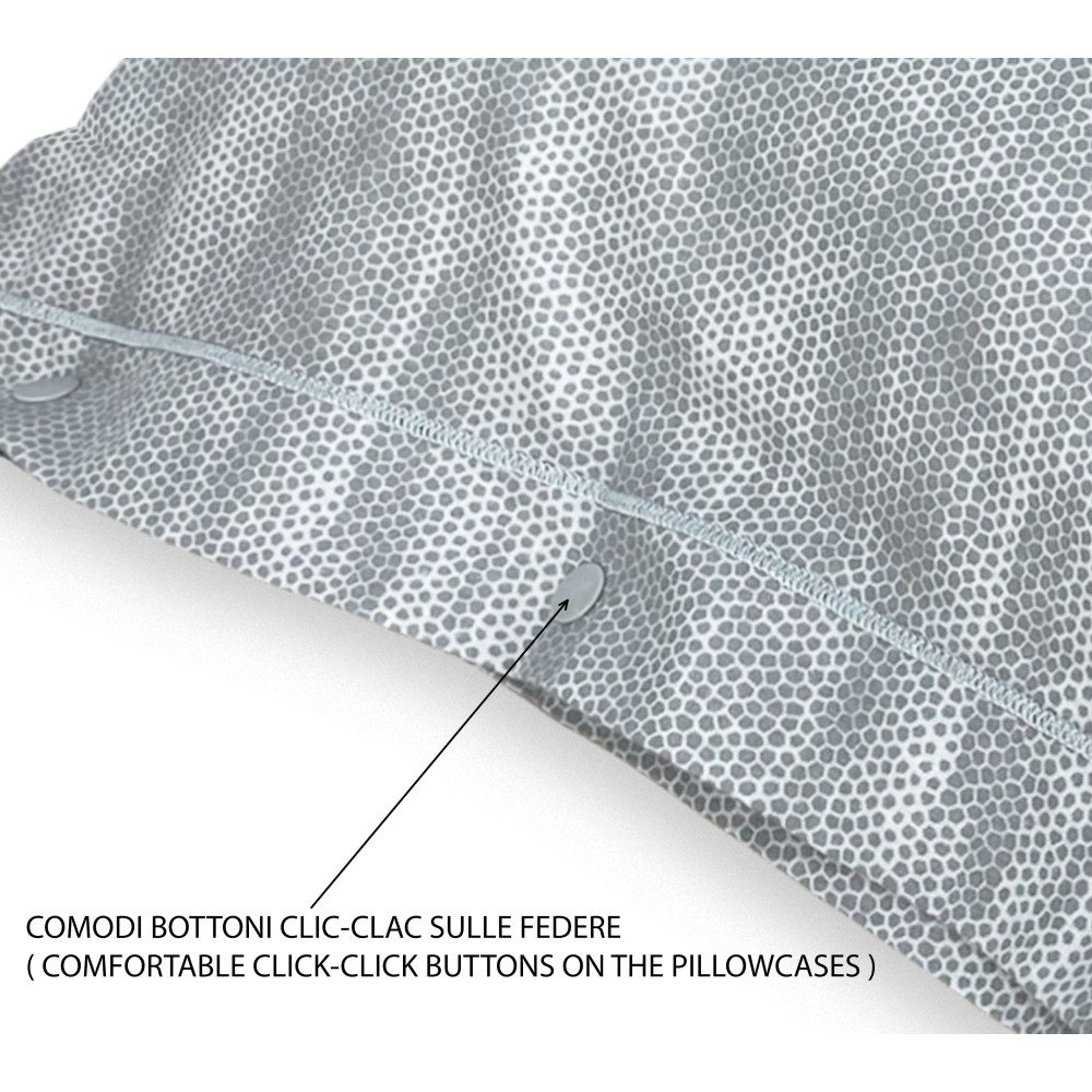 Copripiumino Matrimoniale Boy Grigio in Flanella 250x200 | Made in Italy