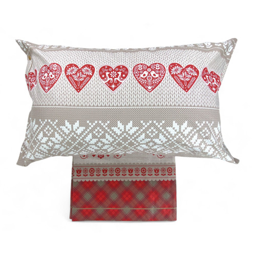 Flanelle Halfenile Housse de couette double 250x200 | Fabriqué en Italie