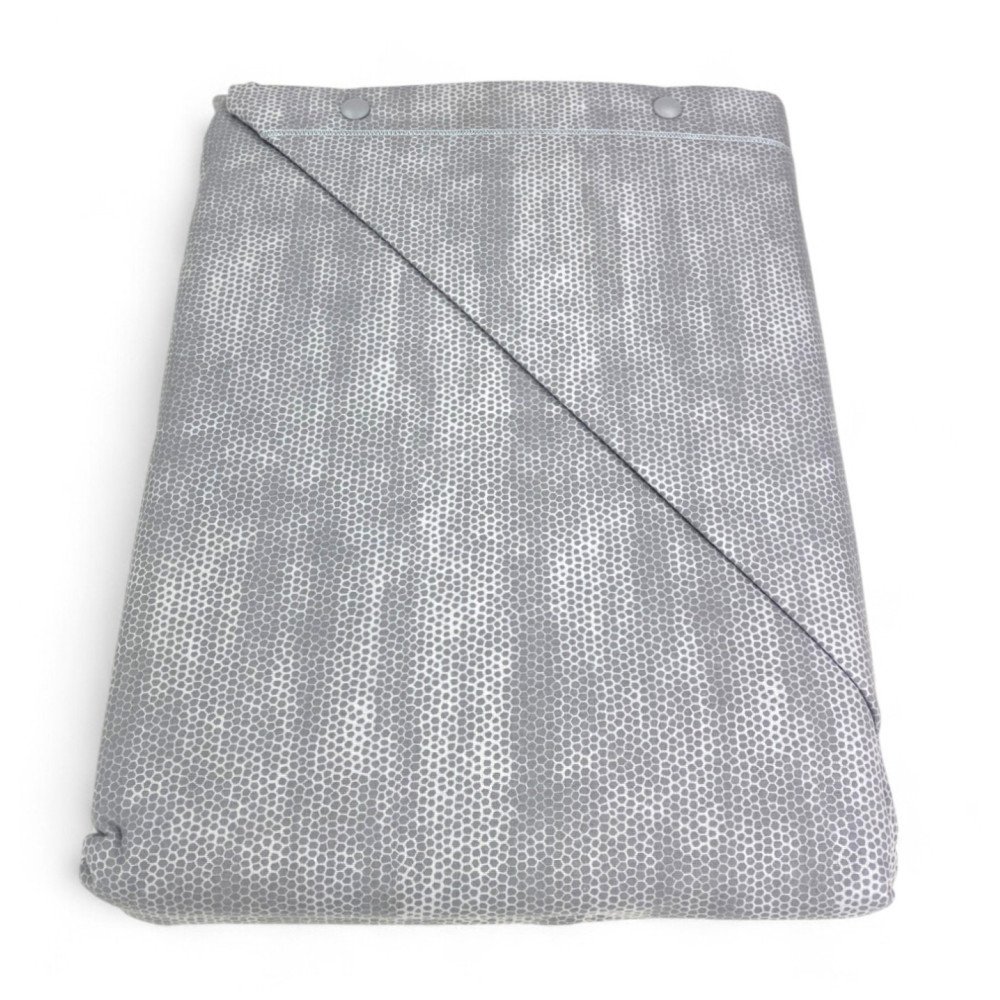 Funda nórdica doble de franela gris niño 250x200 | Hecho en Italia