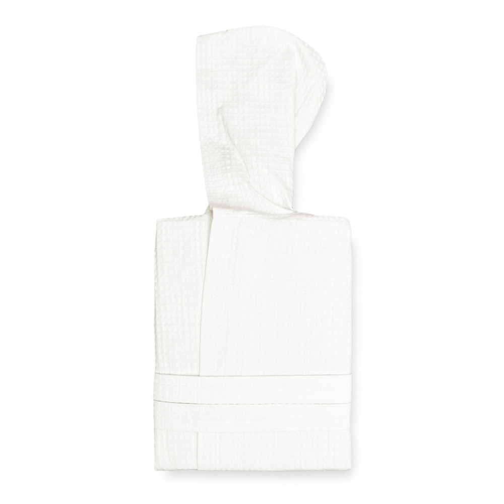 ACCAPPATOIO Nido Ape BEE© in Puro cotone con Cappuccio da Adulto Colore Latte