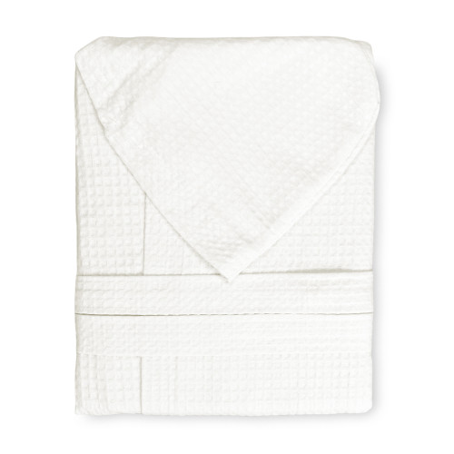 BEE Bee© Nest Peignoir en pur coton avec capuche pour adultes couleur lait