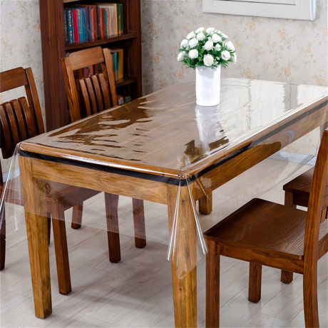 Transparent Stain-resistant PVC Tablecloth Made in Italy - Resistant and Easy to Clean