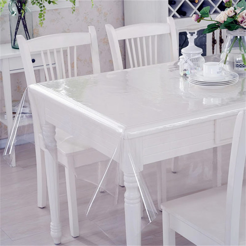 Nappe en PVC transparent coupée sur mesure - Made in Italy