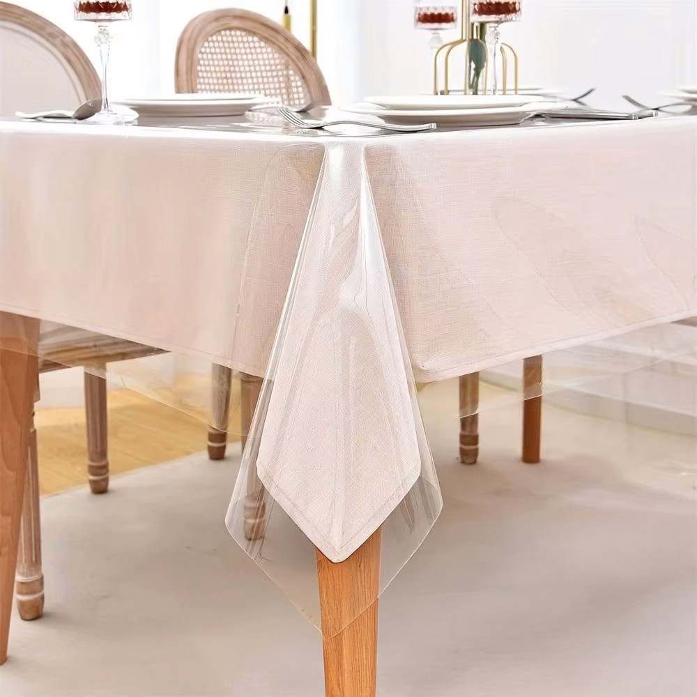 Tovaglia Trasparente in PVC Taglio su Misura - Made in Italy