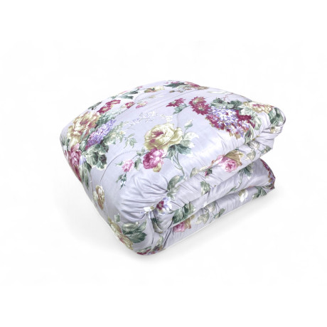 Quilt © sanderson winter gray flower bow - Warm duvet 300 gr/sqm, elegant floral pattern, made in Italy 2